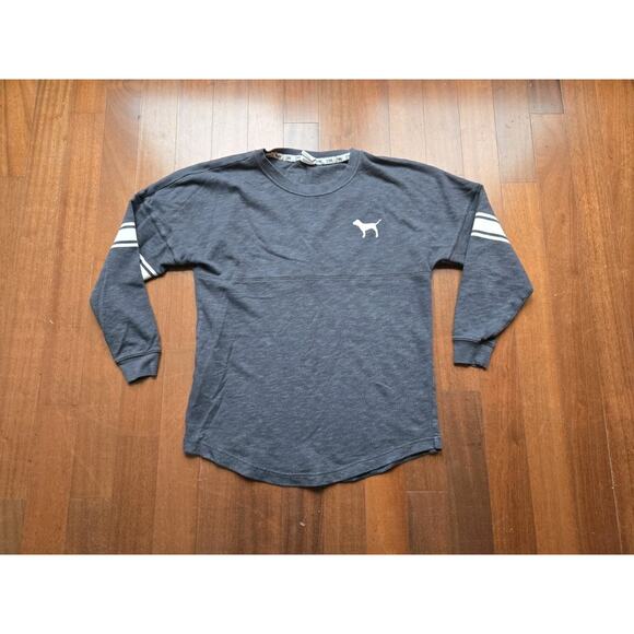 Vintage Victoria's Secret PINK sequin Sweatshirt Womens Sz Xs Y2K - Picture 2 of 6